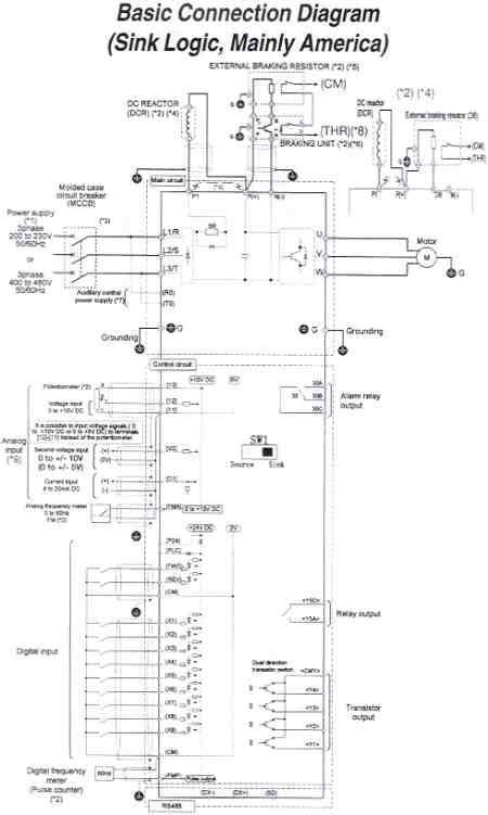 Basic Connection Diagram (Sink Logic, Mainly America)