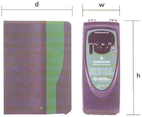 Commnader SK AC Drive Dimensions