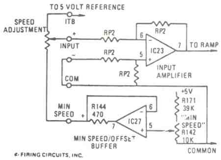 FIGURE 6A. 1679/1681 DC MOTOR CONTROL. MINIMUM SPEED CIRCUIT CONNECTIONS